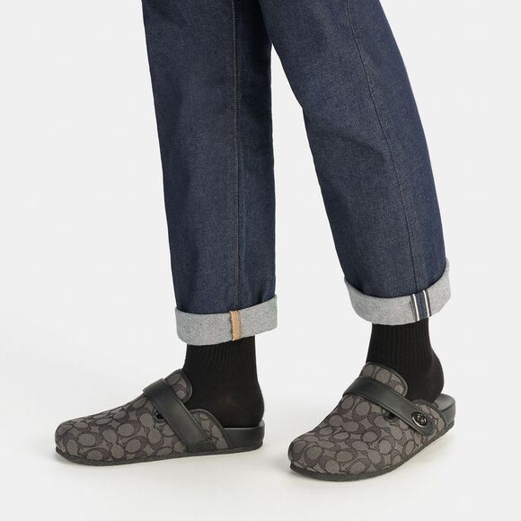 NWT Coach Outlet Clog Sandal In Signature Canvas - Picture 5 of 6